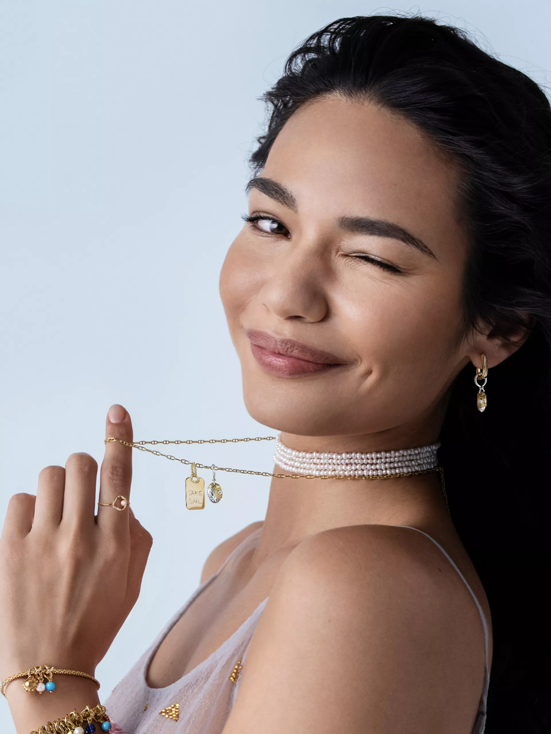 Editorial jewelry portrait