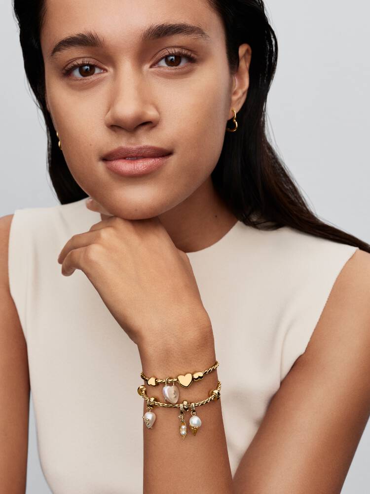 Styled gold jewelry